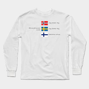 Scandinavian love Long Sleeve T-Shirt